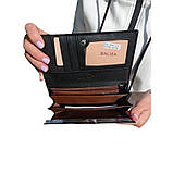 Гаманець жіночий зі шкірозамінника лак чорний 003ВА, фото 2