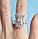 Посеребрённое нарядное кольцо 925 Бабочка, фото 4