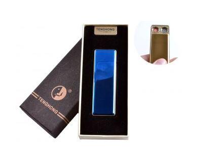 USB зажигалка в подарочной упаковке (Две спирали накаливания) №4863 Синий - фото 1 - id-p1269899923