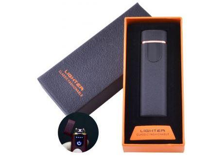 Електроімпульсна запальничка в подарунковій коробці LIGHTER NoHL-70 Black