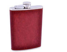 Фляга з неіржавкої сталі (Шкіра) NoFS-9 Brown