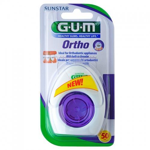 Зубна нитка GUM ORTHO ортодонтична 50 шт