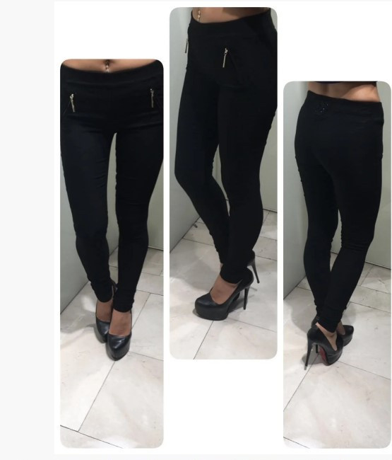 Черные демисезонные брюки A.M.N AL-6648-00, фото 1