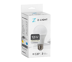 Світлодіодна Лампочка 12Вт цоколь Е27 Z-Light A60 4000K ZL 16012274