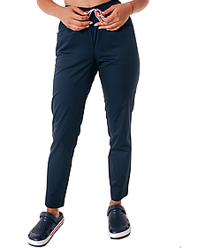 Медичні штани жіночі укорочені темно-сині