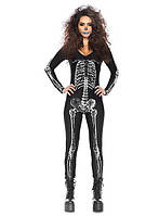 Комбинезон скелета женский на хэллоуин Dia de los Muertos