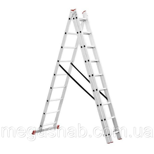 Сходи Intertool алюмінієва 3-хсекционная 5.09 м 3*8ступеней LT-0308