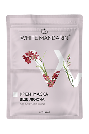Відбілююча маска-крем, 2 шт по 6 мл, TM WHITE MANDARIN