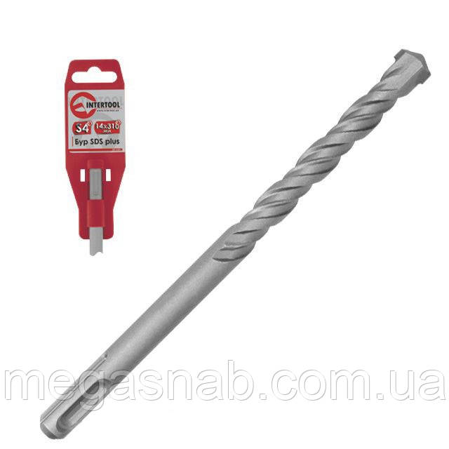 Бур для перфоратора Intertool SDS-plus 14*1000 мм SD-14100, фото 1