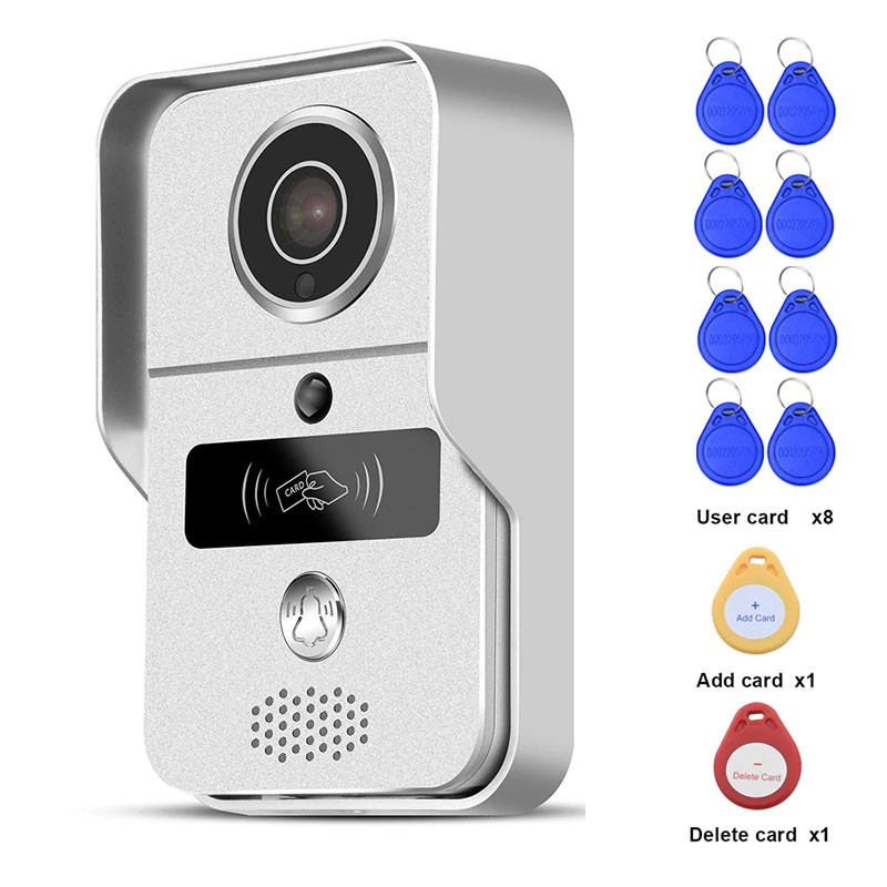 Відеодомофон вуличний WiFi 1080p KKMOON MAXI+, ІК, SD до 256 Гб, PIR, RFID рідер, звук, Android & IOs. Новинка!