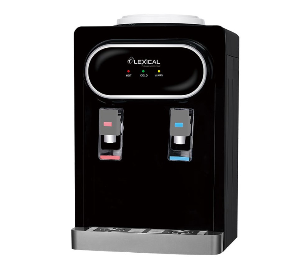 Кулер для води Lexical настільний компресорний охолодження/нагрівання 550W/90W чорний