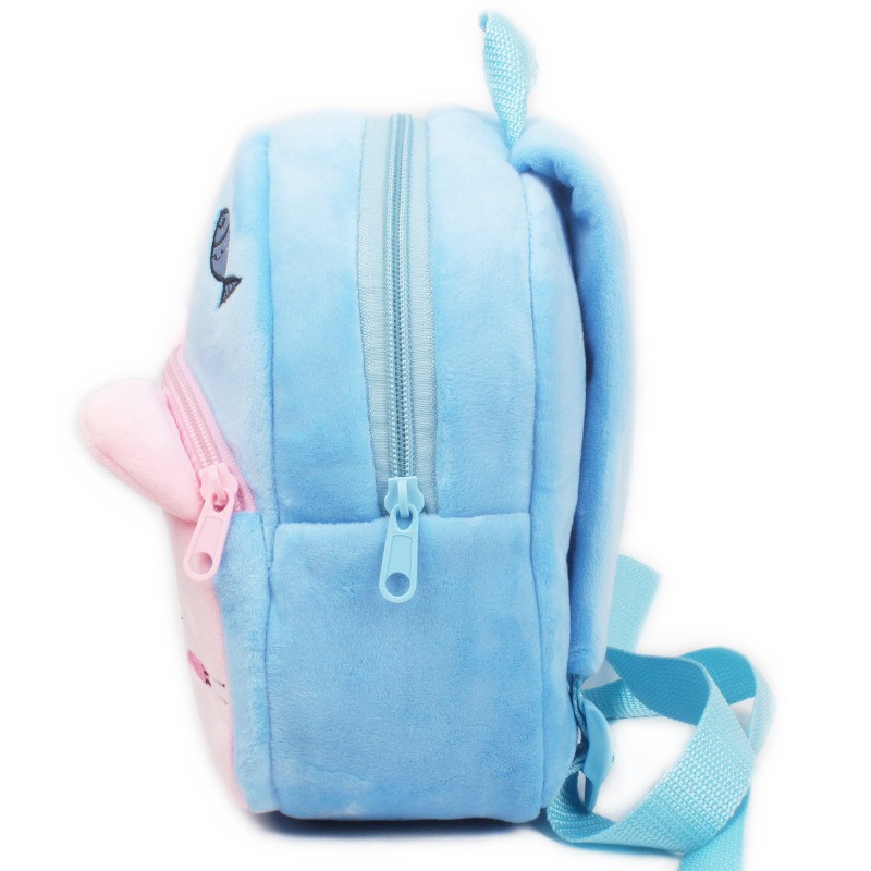Рюкзак детский с ушками плюшевый для девочек. Мини рюкзак для садика (розовый) - фото 5 - id-p1269967632
