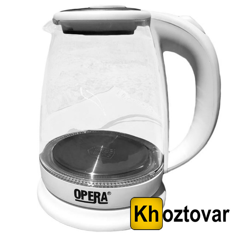Скляний електрочайник Opera OP-860, фото 1