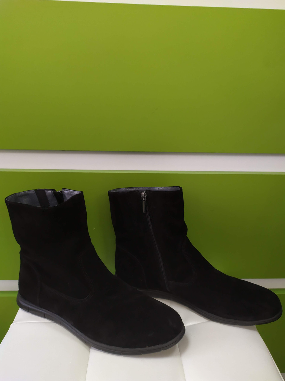STTOPA деми зима. Розміри 41-44. Напівчоботи великих розмірів шкіряні. 285-4144 Чорні, фото 1