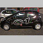 Молдинги на двері для Peugeot 107 5-дверн. 2005-2014