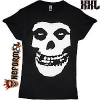 Футболка Misfits skull logo чорна, Розмір XXL