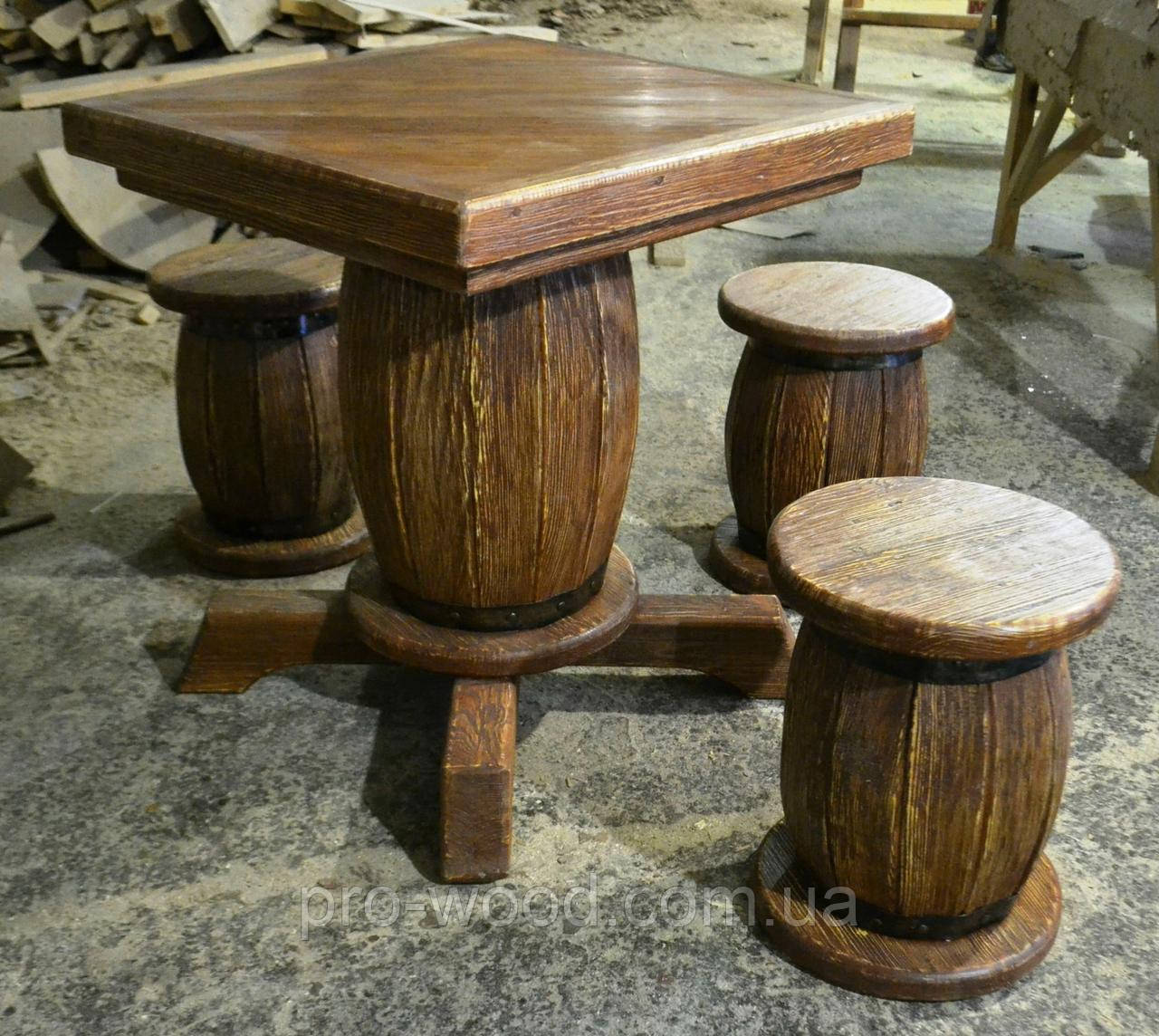 Журнальний стіл "Бочка" декоративний, фото 1