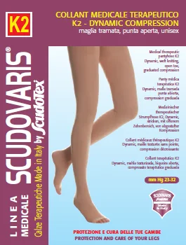 Компресійні панчохи К2 В'язка трикотажна без миска, код 573 CE SCUDOTEX клас мм Hg 23-32 (Італія)