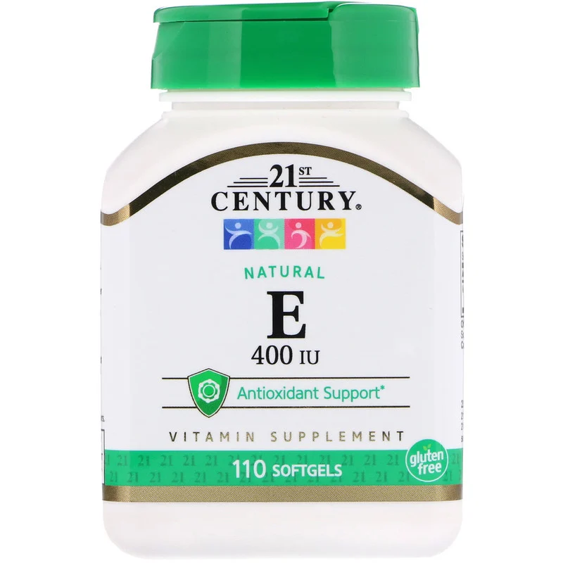 Natural Vitamin E 268 мг 400 IU 21st Century 110 капсул