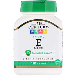 Natural Vitamin E 268 мг 400 IU 21st Century 110 капсул