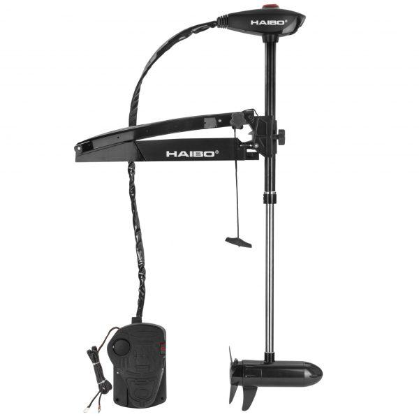 Човновий Електродвигун Haibo WFT54DG (чорний) носової 12В солона вода, фото 1