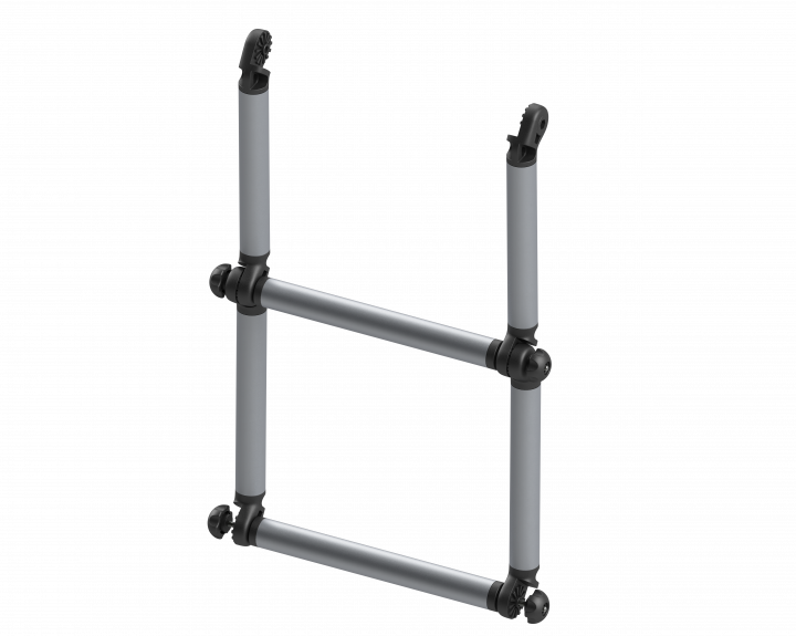 Подовжувач сходів Fasten El022 складаний довжиною 600мм з алюмінієвої труби діаметром 22мм, фото 1