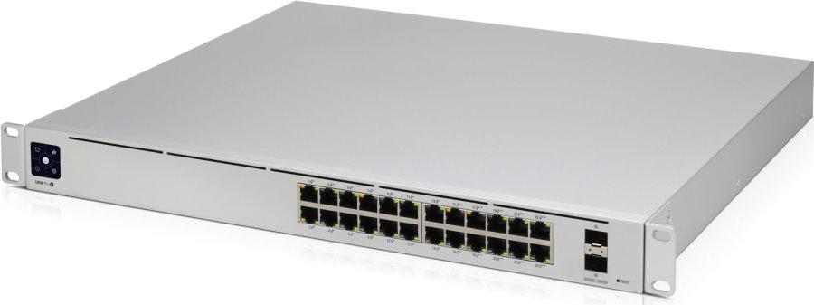 Комутатор 24 порти 1Гб 2SFP POE USW-PRO-24-POE UBIQUITI (USW-PRO-24-POE)