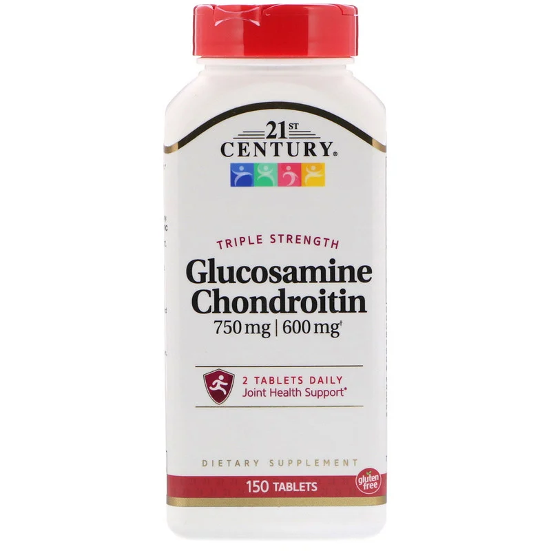 Glucosamine / Chondroitin Triple Strength 750 мг / 600 мг 21st Century 150 таблеток
