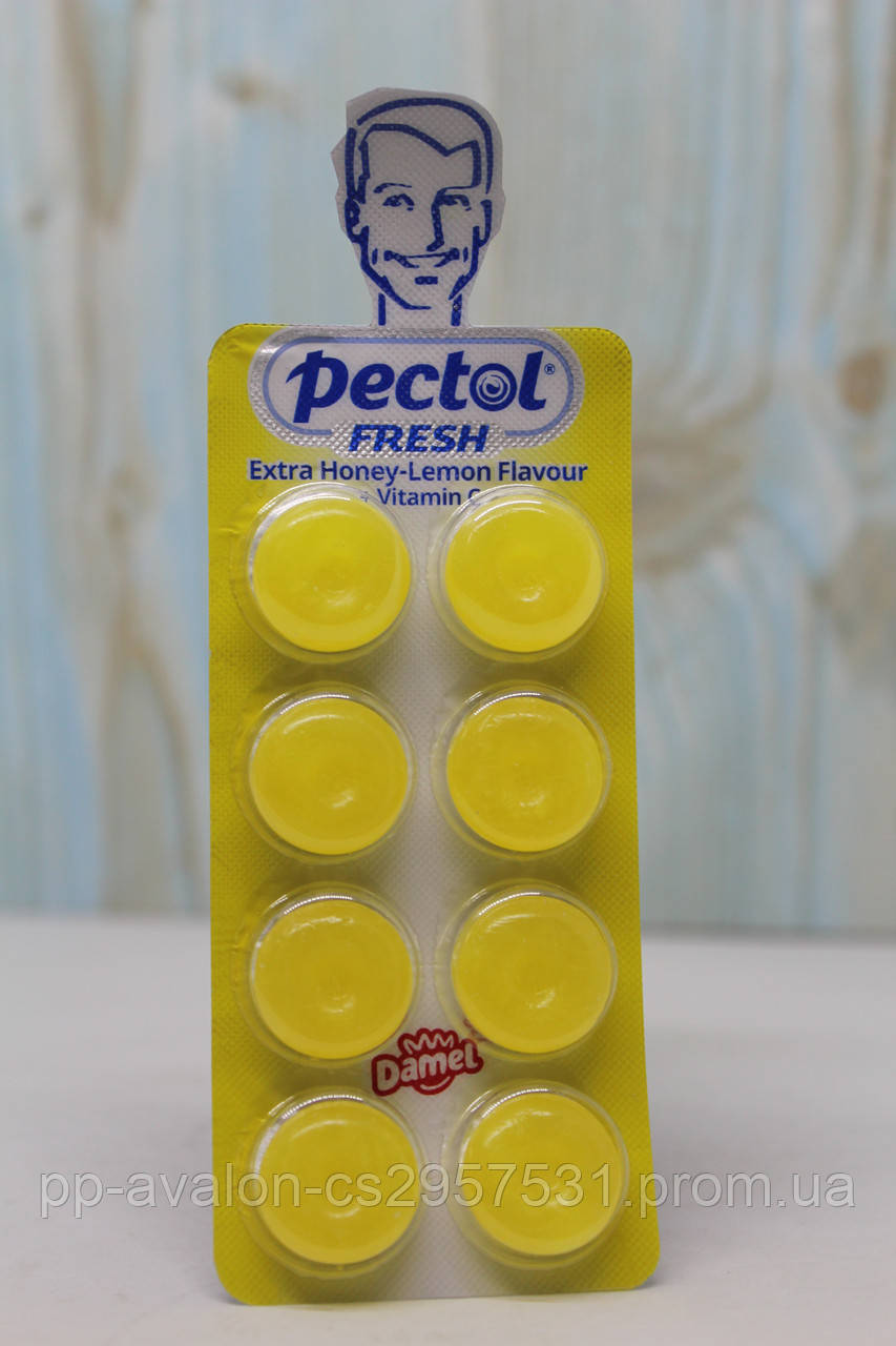 Льодяники Damel Pectol Honey-Lemon + vitamin C