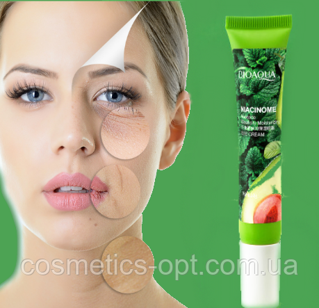 ЗАСТОСУВАННЯ КУРУХУ! Універсальний крем з екстрактом авокадо BioAqua Niacinome Avokado Elasticity, 20 г