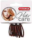 Набір гумок для волосся 12 шт. (коричневі) TITANIA 7801, фото 3