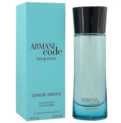 Giorgio Armani Code Turquoise Eau Fraiche Pour Homme туалетна вода 75 ml. (Армані Код Туркуаз Єау Фреш Хом), фото 1