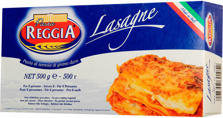 Макарони Pasta Reggia Lasagne листи для лазаньї Італія 500г, фото 2