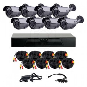 Комплект AHD відеоспостереження з 8 вуличних камер з ІЧ-підсвіткою 40 м CoVi Security HVK-4004 AHD PRO KIT