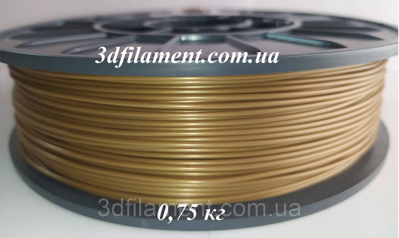 Пластик PLA (ПЛА) Золотий 1,75mm 0,75кг: продажа, цена в Киеве ...