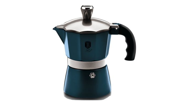 Гейзерна кавоварка 6 чашки Berlinger Haus Metallic Line AQUAMARINE Edition 6384BH, фото 1