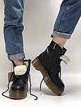 Черевики зимові жіночі Dr. Martens Platform JADON теплі чорні з хутром 36-40р. Фото в живу. Топ топ, фото 4