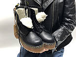 Черевики зимові жіночі Dr. Martens Platform JADON теплі чорні з хутром 36-40р. Фото в живу. Топ топ, фото 6