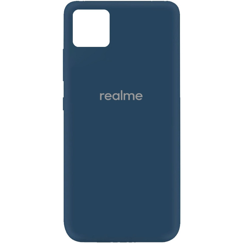 Силіконовий чохол для Realme C11, My Colors, Navy Blue, мікрофібра всередині