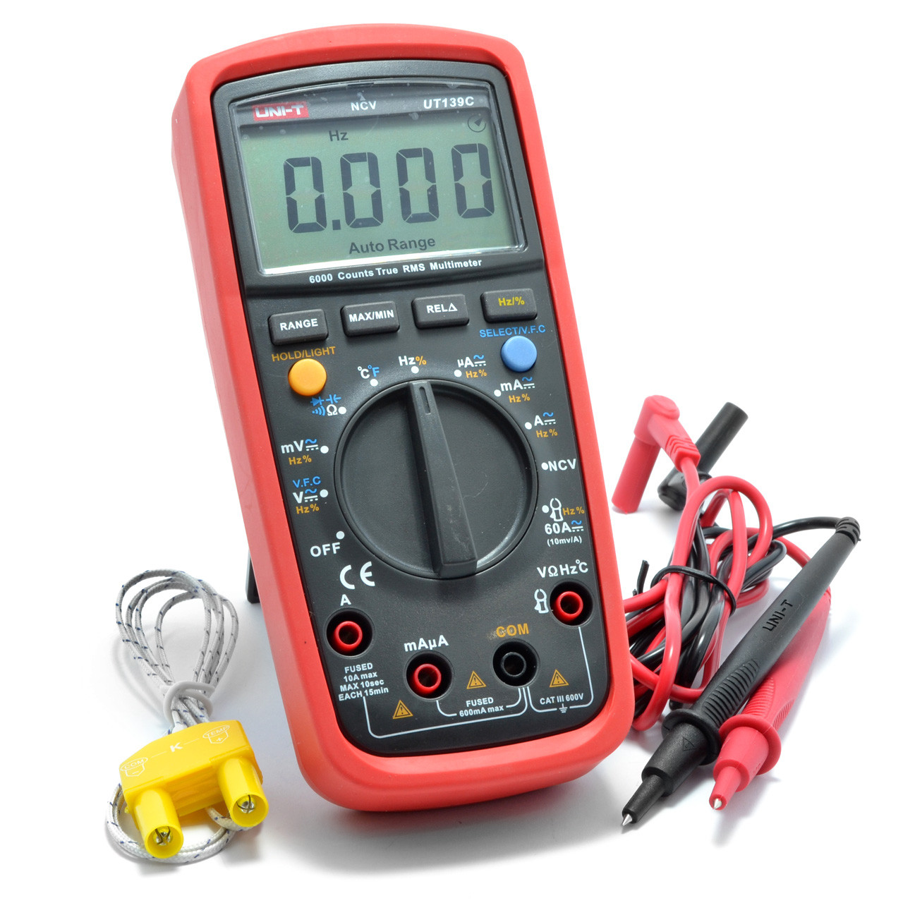 Мультиметр цифровий UNI-T UT139C True RMS, автомат, підсвітка ...