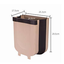 Складане відро для сміття на двері кухонної шафи Wet Garbage Container, фото 3