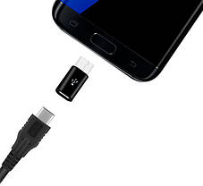 Перехідник MicroUSB на Type-C - Black, фото 5