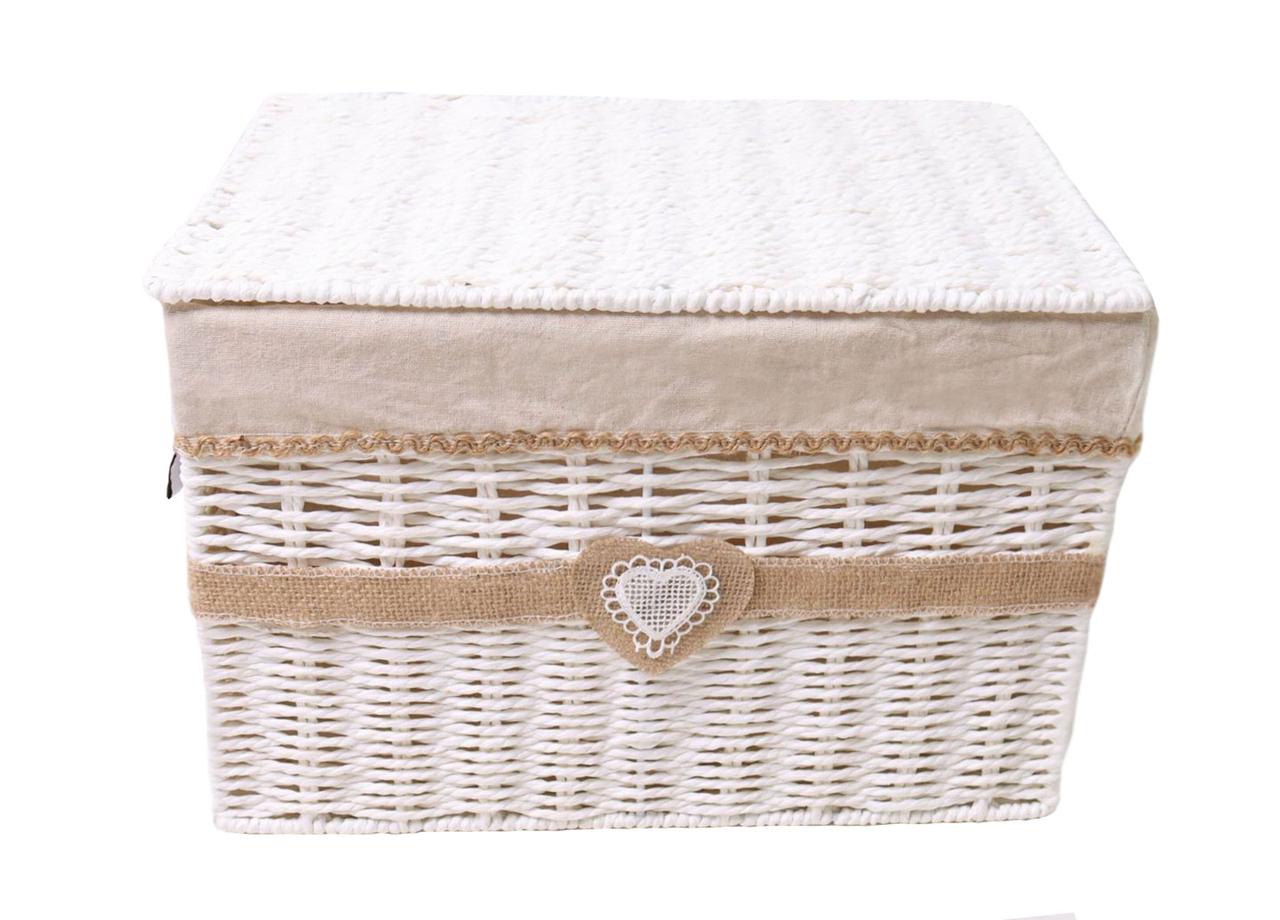 Кошик стелажний Handy Home "Серце", з кришкою, 37х27х25 см (EW-89 L)