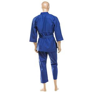 Кімоно дзюдо синє Combat 16oz зріст 120 см, фото 2
