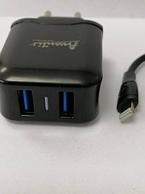 Мережеве заряджання Avantis A829 2.4 A + USB-кабель lightning