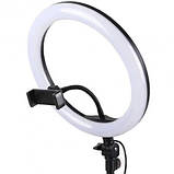 Кільцева світлодіодна лампа з USB Ring Light 7305, діаметр 26 см., фото 2