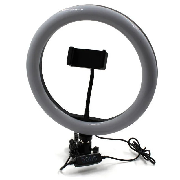 Кільцева світлодіодна лампа з USB Ring Light 7305, діаметр 26 см., фото 1