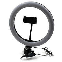 Кільцева світлодіодна лампа з USB Ring Light 7305, діаметр 26 см.