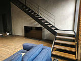 Металеві сходи пряма поворотна під зашиття, фото 2