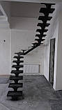 Металеві сходи пряма поворотна під зашиття, фото 5